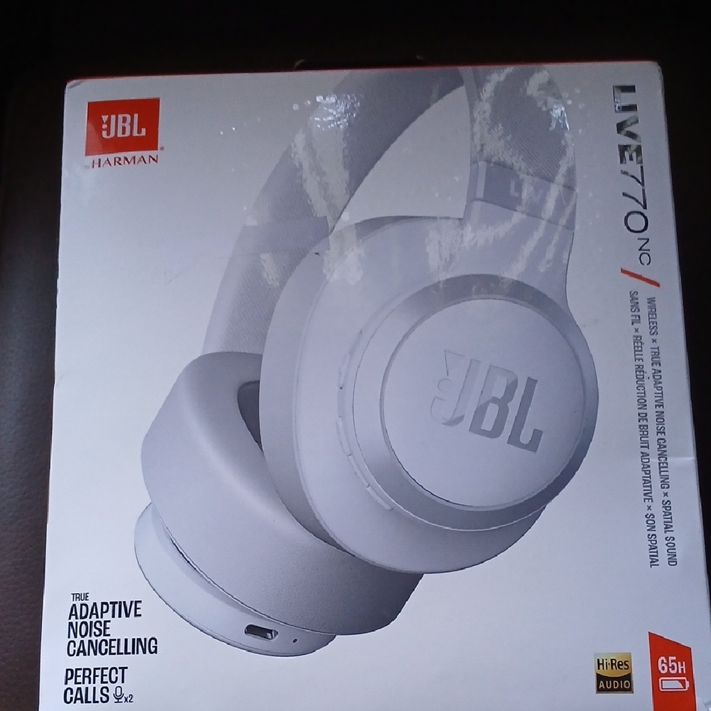 JBL Wireless Over-Ear Headphones — Light Gray